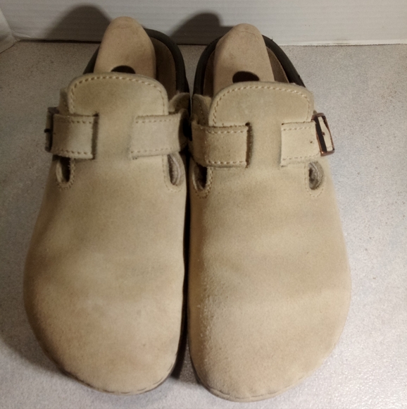 Birkenstock Boston Shearling Tan Clogs US sz. Men 10. Woman 11-11.5 - Picture 1 of 10